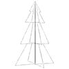 vidaXL Brad Crăciun conic 240 LED-uri, 118x180 cm, interior & exterior