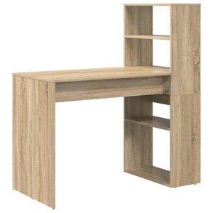 vidaXL Birou Stejar Sonoma Lemn prelucrat 113 x 54 x 120 cm