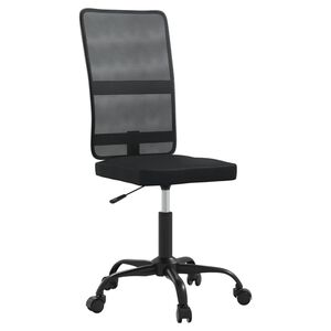 vidaXL Scaun de birou, negru, plasă textilă
