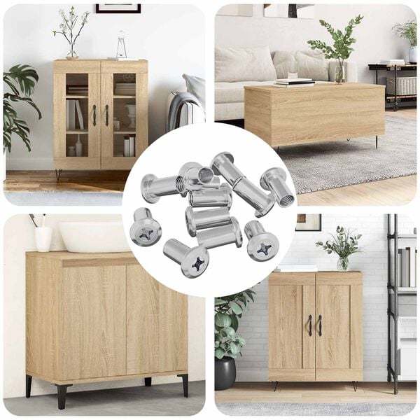 vidaXL Bucșa cu Blocare 2857 pcs Nichel Oțel