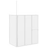 vidaXL Paravan cadă duș &icirc;n formă de L 70x120x137 cm 4 panouri pliabil