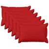 vidaXL Husă pentru pernă 6 pcs HOUTEN Roșu 40 x 60 cm In sintetic
