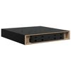 vidaXL Rafturi de perete 4 buc. negru extralucios 23x23,5x3,8 cm, MDF