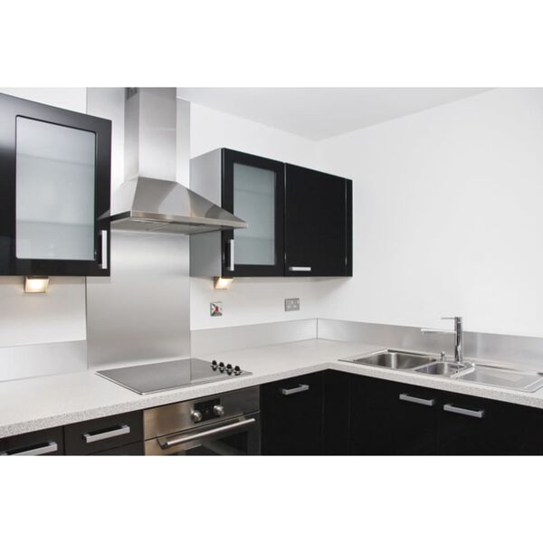 Nordlinger Panou anti-stropire, argintiu, 60x70 cm, oțel inoxidabil