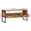 vidaXL Cabinet TV cu sertar Maro 100 x 35 x 50 cm Lemn masiv de acacia