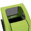 vidaXL Remorcă de bicicletă animale companie, verde textil oxford/fier