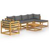 vidaXL Set mobilier grădină cu perne, 7 piese, lemn masiv de acacia