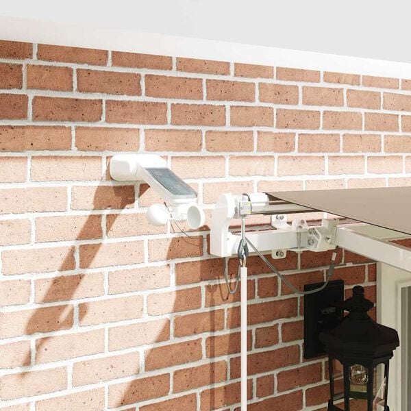 vidaXL Cortina Retractabilă Bej 400 &times; 300 cm Poliester și metal