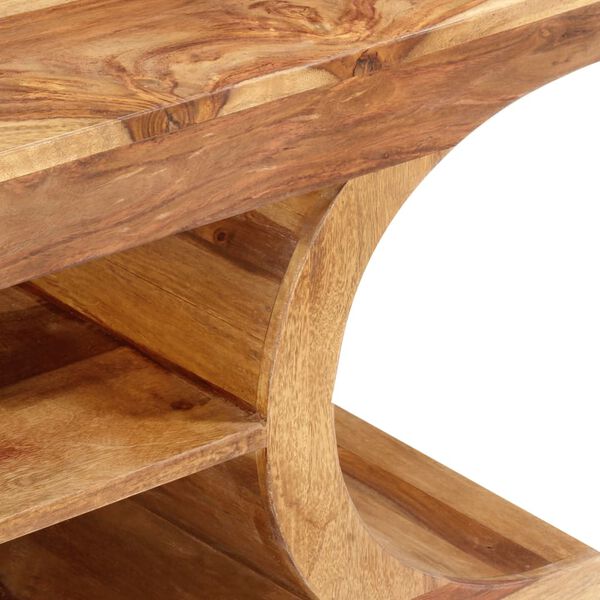 vidaXL Comodă TV, 118 x 30 x 40 cm, lemn masiv de acacia