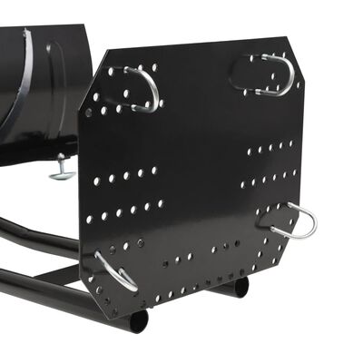 vidaXL Plug de zăpadă pentru ATV, 150 x 38 cm, Negru