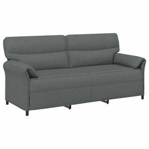 vidaXL Canapea 100% poliester, cadru din metal, MDF, placaj