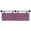 vidaXL Cap de pat suspendat Pe perete Violet 150 x 55 x 5 cm Catifea