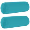 vidaXL Husă pentru pernă 2 pcs HEERLEN Turcoaz &Oslash; 15 x 40 cm Poliester