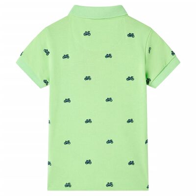 Tricou polo pentru copii, verde neon, 92