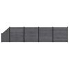 vidaXL Set de Gard 5 buc. 792 x 186 cm WPC și Aluminiu Gri