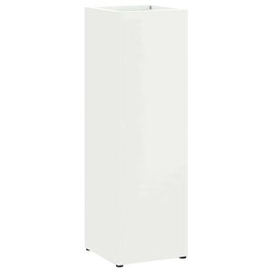 vidaXL Suport pentru umbrele Alb 15,5 x 15,5 x 49 cm Metal