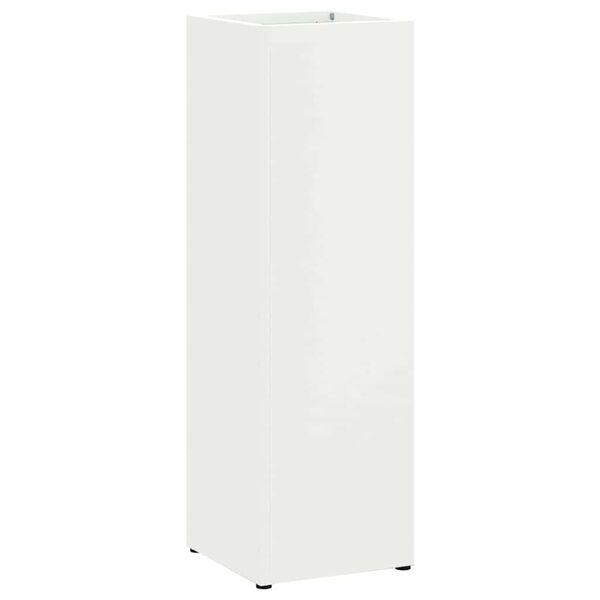 vidaXL Suport pentru umbrele Alb 15,5 x 15,5 x 49 cm Metal