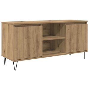 vidaXL Cabinet TV 104 x 35 x 50 cm Stejar Artizanal Lemn prelucrat