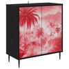 vidaXL Bufet AACHEN Stejar Negru 69 x 33 x 76 cm Lemn prelucrat