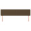 vidaXL Tăblii de pat, 2 buc, maro &icirc;nchis, 90x5x78/88 cm, textil