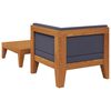 vidaXL Set mobilier grădină cu perne, 2 piese, lemn masiv de acacia