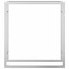 vidaXL Suport pentru lemne de foc, 80x28x86 cm, oțel inoxidabil