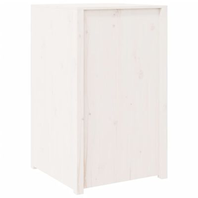 vidaXL Dulap bucătărie de exterior, alb, 55x55x92 cm, lemn masiv pin