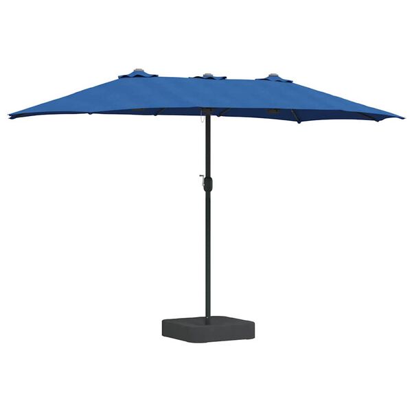 vidaXL Parasol de Grădină albastru 385 x 209 x 244 cm țesătură