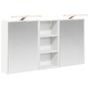 vidaXL Set dulap baie 3 buc. 116 x 16 x 62,5 cm Lemn prelucrat