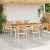 vidaXL Set de masă pentru grădină 9 pcs Maro Lemn Solid de Acacia