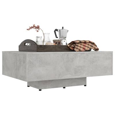 vidaXL Măsuță de cafea, gri beton, 85x55x31 cm, PAL