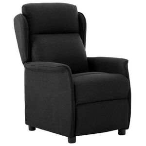 vidaXL Fotoliu recliner Negru 67.5 x 93.5 x 101.5 cm țesătură