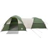 vidaXL Cort de camping pentru 5 persoane, verde, impermeabil