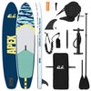 vidaXL Placă SUP cu Șezlong 2 &icirc;n 1 APEX 305 x 76 x 15 cm albastru