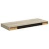 vidaXL Rafturi de perete suspendate, 2 buc., stejar 60x23,5x3,8 cm MDF