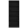vidaXL Dulap Stejar Negru 80 x 50 x 200 cm Lemn prelucrat