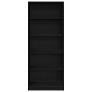 vidaXL Dulap Stejar Negru 80 x 50 x 200 cm Lemn prelucrat