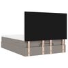 vidaXL Cadru de pat otoman cu saltea Taupe 140x200cm Material