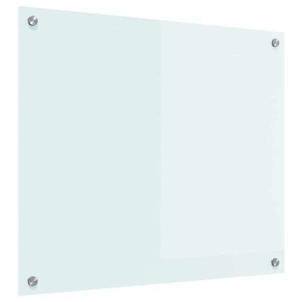 vidaXL Spate de bucătărie Alb 70 x 60 cm sticlă securizată