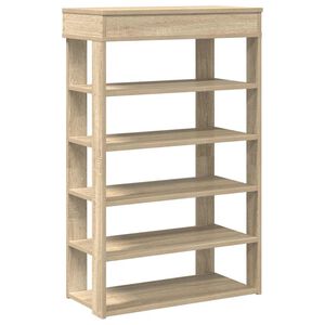 vidaXL Suport de pantofi, stejar sonoma, 60x30x98 cm, lemn prelucrat