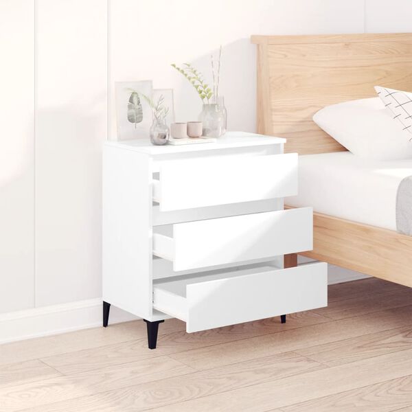 vidaXL Servantă, alb, 60x35x70 cm, lemn prelucrat