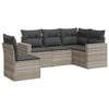 vidaXL Set canapele de grădină cu perne, 5 piese gri deschis poliratan