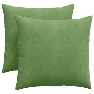 vidaXL Perne pentru canapea 2 pcs Verde deschis 45 x 45 cm