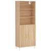 vidaXL Dulap &icirc;nalt, stejar sonoma, 69,5x34x180 cm, lemn compozit