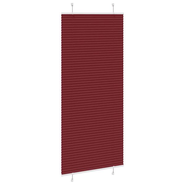 vidaXL Jaluzea plisată Bordeaux Roșu 100x200 cm Lățime țesătură 99,4 cm