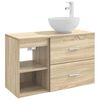 vidaXL Set de mobilier pentru baie 2 buc. Stejar Sonoma Lemn prelucrat