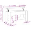 vidaXL Măsuță de cafea, alb, 101x49x52 cm, lemn prelucrat