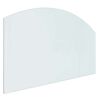 vidaXL Placă de sticlă pentru semineu Transparent 100 x 60 cm Sticlă