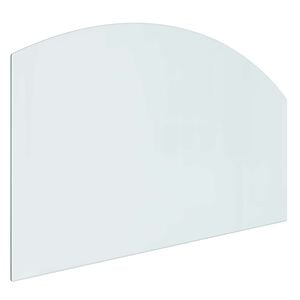 vidaXL Placă de sticlă pentru semineu Transparent 100 x 60 cm Sticlă