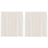 vidaXL Perdele din voile cu tablă 2 buc crem